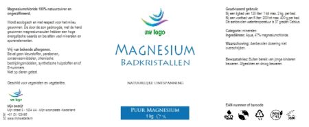 Magnesiumvlokken 1.0 kg Basis etiket private label magnesium-625px
